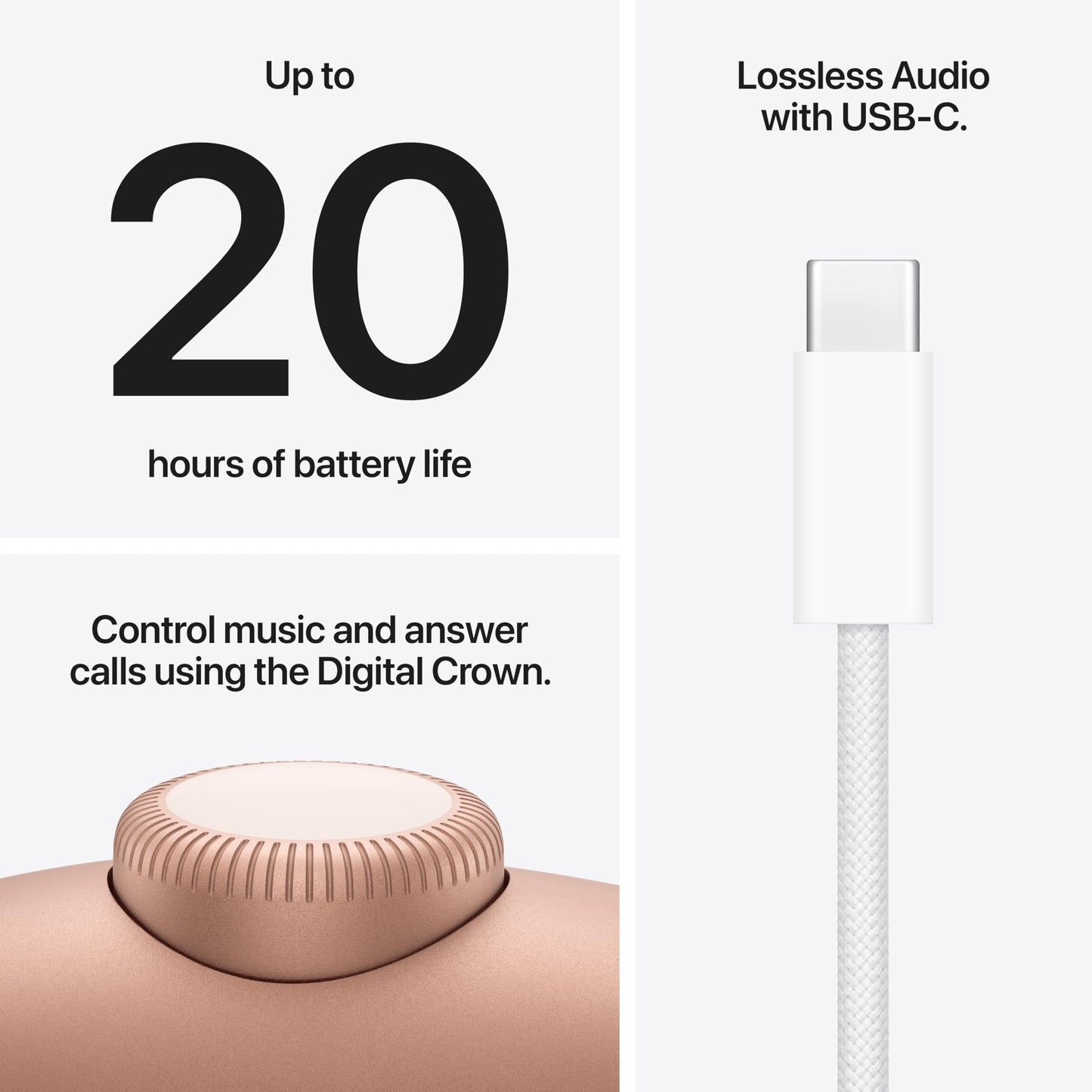Apple AirPods Max 2 Wireless Over-Ear Headphones, Active Noise Cancellation, Adaptive Audio, Personalized Spatial Audio, Live Translation, Bluetooth Headphones for iPhone – Starlight